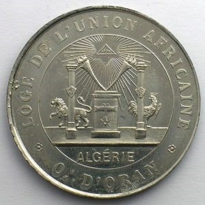Zegel van Loge de l'Union Africaine in O:. Oran